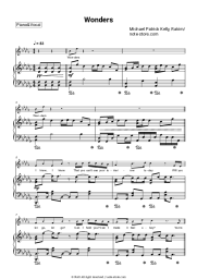 Sheet music, chords Michael Patrick Kelly, Rakim - Wonders