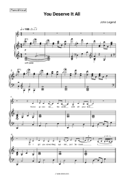 undefined John Legend - You Deserve It All