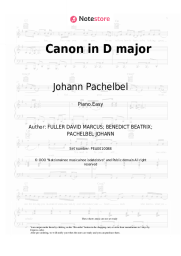 Sheet music, chords Johann Pachelbel - Canon in D major