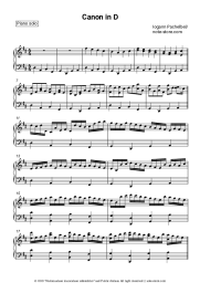 Sheet music, chords Johann Pachelbel - Canon in D major