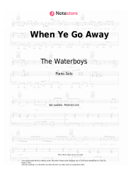 Sheet music, chords The Waterboys - When Ye Go Away