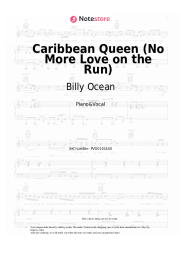 Sheet music, chords Billy Ocean - Caribbean Queen (No More Love on the Run)