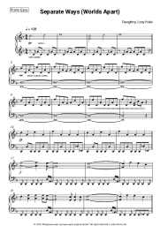 Sheet music, chords Daughtry, Lzzy Hale - Separate Ways (Worlds Apart)