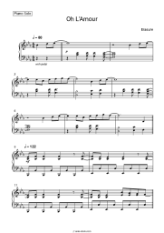 Sheet music, chords Erasure - Oh L'Amour