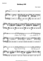 Sheet music, chords Peter Gabriel - Solsbury Hill