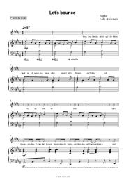 Sheet music, chords Big N - Let's Bounce