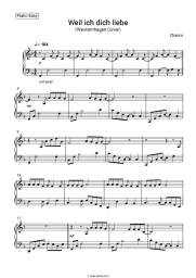 Sheet music, chords Clueso - Weil ich dich liebe (Westernhagen Cover)