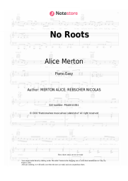 Sheet music, chords Alice Merton - No Roots