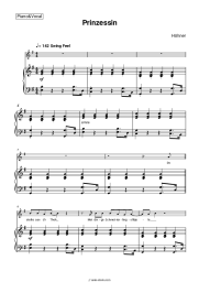 Sheet music, chords Höhner - Prinzessin