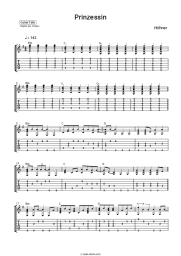 Sheet music, chords Höhner - Prinzessin