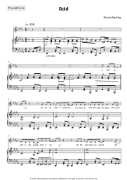 Sheet music, chords Dierks Bentley - Gold