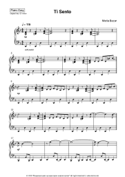 Sheet music, chords Matia Bazar - Ti Sento