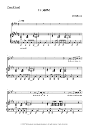 Sheet music, chords Matia Bazar - Ti Sento
