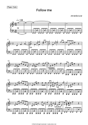 Sheet music, chords Amanda Lear - Follow Me