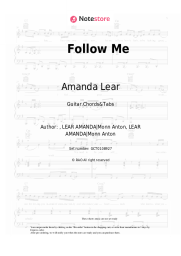Sheet music, chords Amanda Lear - Follow Me