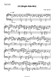 Sheet music, chords Peter Gabriel - I​/O (Bright​-​Side Mix)