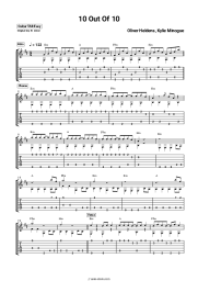 Sheet music, chords Oliver Heldens, Kylie Minogue - 10 Out Of 10