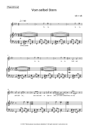 Sheet music, chords Ich + Ich - Vom selben Stern