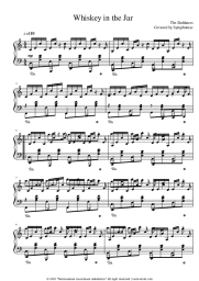 Sheet music, chords The Dubliners - Whiskey in the Jar