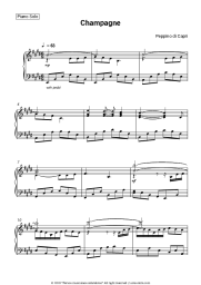 Sheet music, chords Peppino di Capri - Champagne