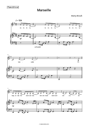 Sheet music, chords Romy Kirsch - Marseille