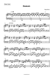 Sheet music, chords Teya Dora - Džanum