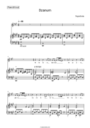 Sheet music, chords Teya Dora - Džanum