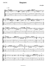 Sheet music, chords Arknights EP - Requiem