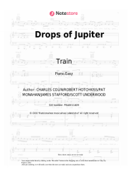 Sheet music, chords Train - Drops of Jupiter