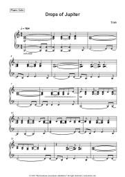 Sheet music, chords Train - Drops of Jupiter