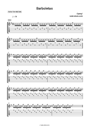 Sheet music, chords Gama WNTD - Borboletas