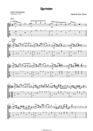 Sheet music, chords Central Cee, Dave - Sprinter