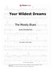 Sheet music, chords The Moody Blues - Your Wildest Dreams