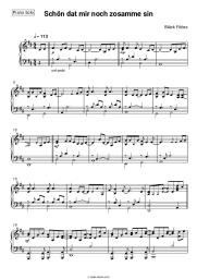Sheet music, chords Black Fooss - Schön dat mer noch zosamme sin