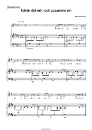Sheet music, chords Black Fooss - Schön dat mer noch zosamme sin