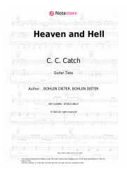 Sheet music, chords C. C. Catch - Heaven and Hell