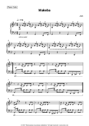 Sheet music, chords Jain - Makeba