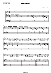 Sheet music, chords Mark Forster - Flüsterton