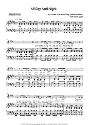 Sheet music, chords Jax Jones, Martin Solveig, Madison Beer - All Day and Night