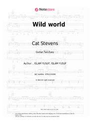 Sheet music, chords Cat Stevens - Wild world