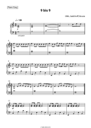 Sheet music, chords SIRA, badchieff, Bausa - 9 bis 9