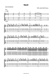 Sheet music, chords SIRA, badchieff, Bausa - 9 bis 9