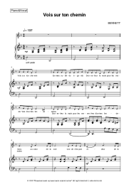 Sheet music, chords Bennett - Vois sur ton chemin