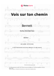 Sheet music, chords Bennett - Vois sur ton chemin