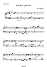 Sheet music, chords Oliver Anthony Music - I Want to go Home