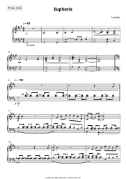 Sheet music, chords Loreen - Euphoria