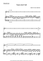 Sheet music, chords Bullet For My Valentine - Tears don't fall