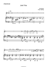 Sheet music, chords Anastacia, Peter Maffay - Just You