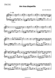 Sheet music, chords Leo de la Rosiori - Am tras draperiile