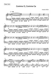 Sheet music, chords French Affair - Comme Ci, Comme Ca